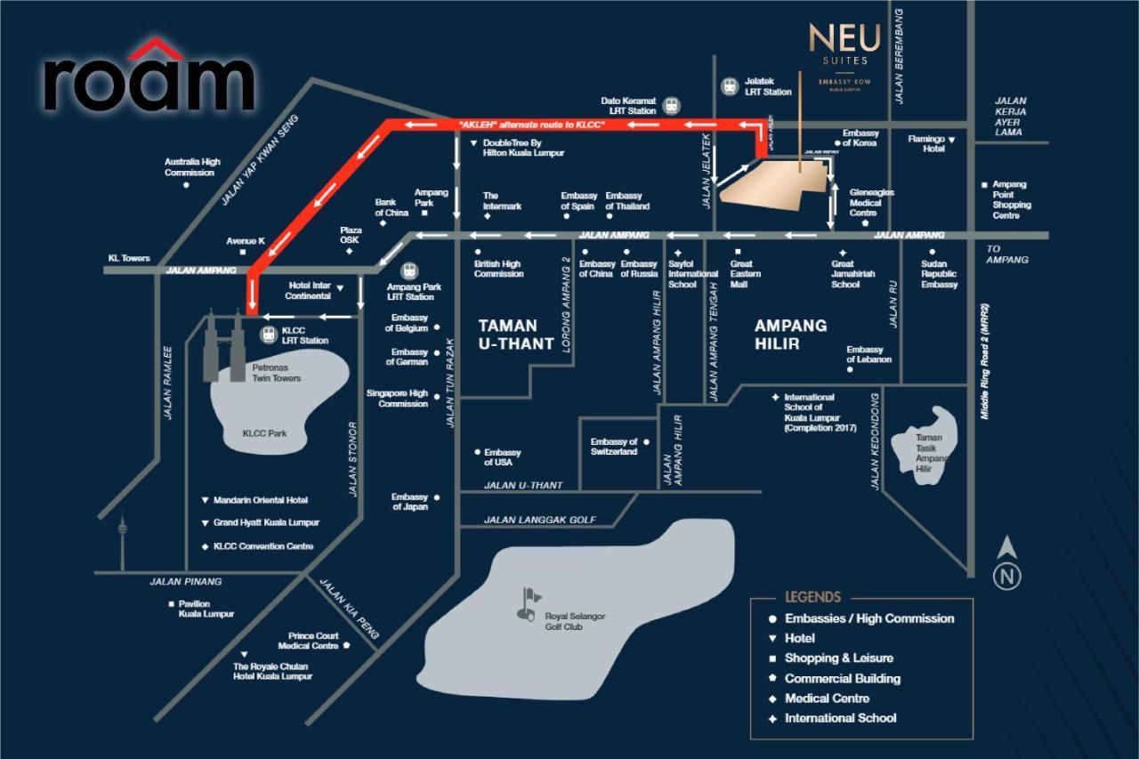 Neu Suites Residence, Embassy Row Kuala Lumpur Exteriér fotografie